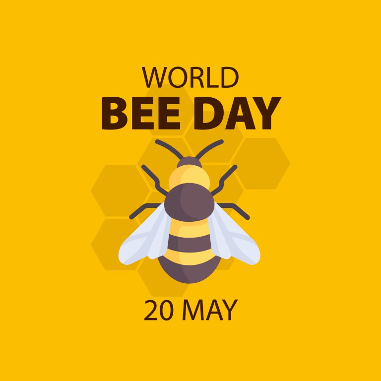 وکتور پوستر روز جهانی زنبور عسل
