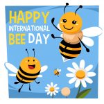 وکتور کارت پستال روز جهانی زنبور عسل