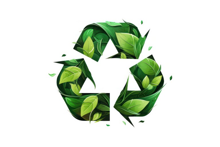 تصویر نشان‌ بازیافت سبز سازگار با محیط زیست