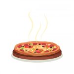 وکتور پیتزا آتشی