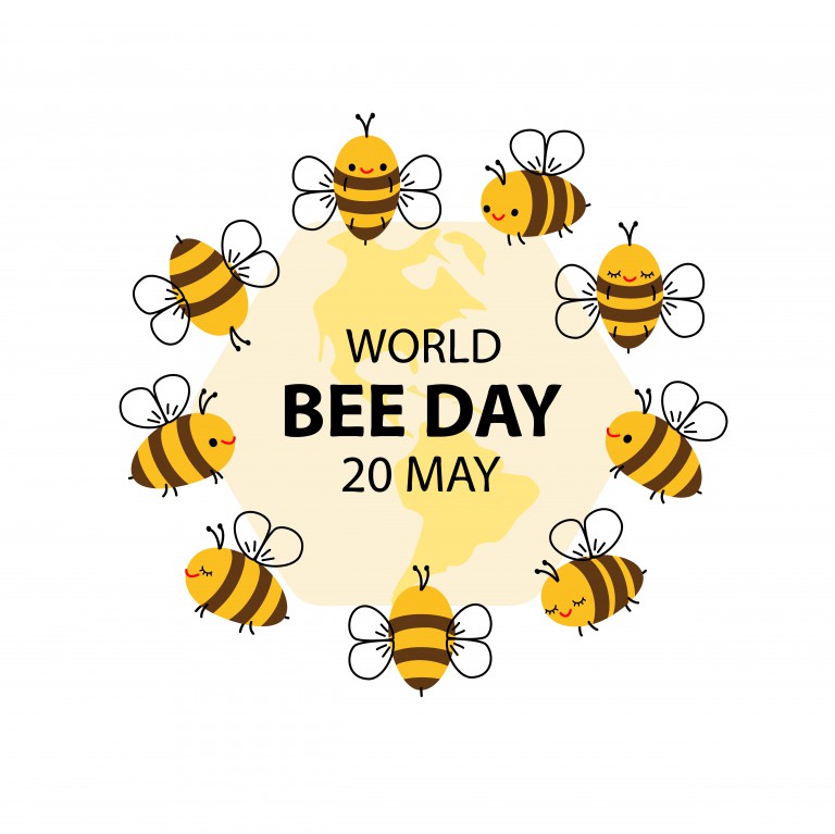 وکتور روز جهانی زنبور عسل طرح گرافیکی