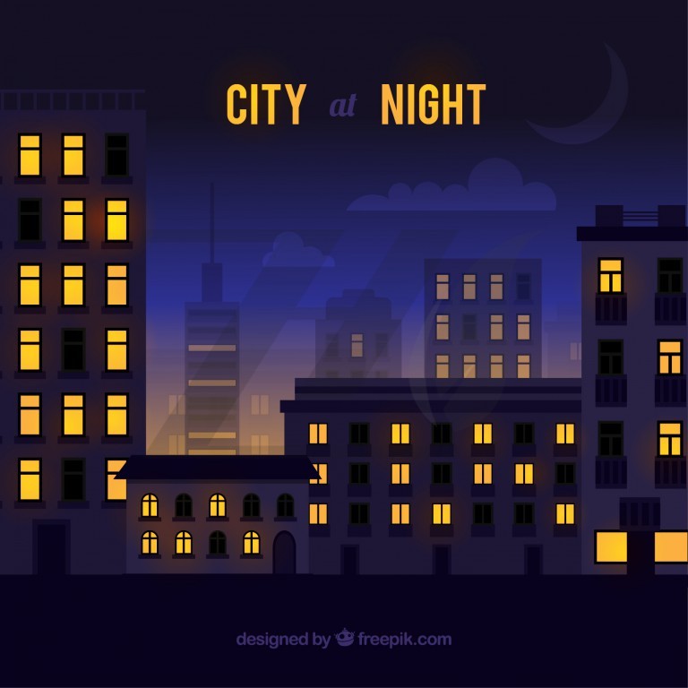وکتور شب شهر