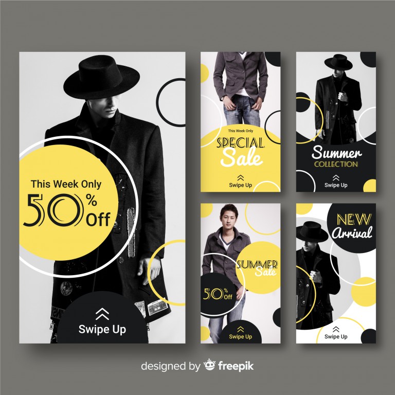 وکتور قالب استوری اینستاگرام فروش تابستانی