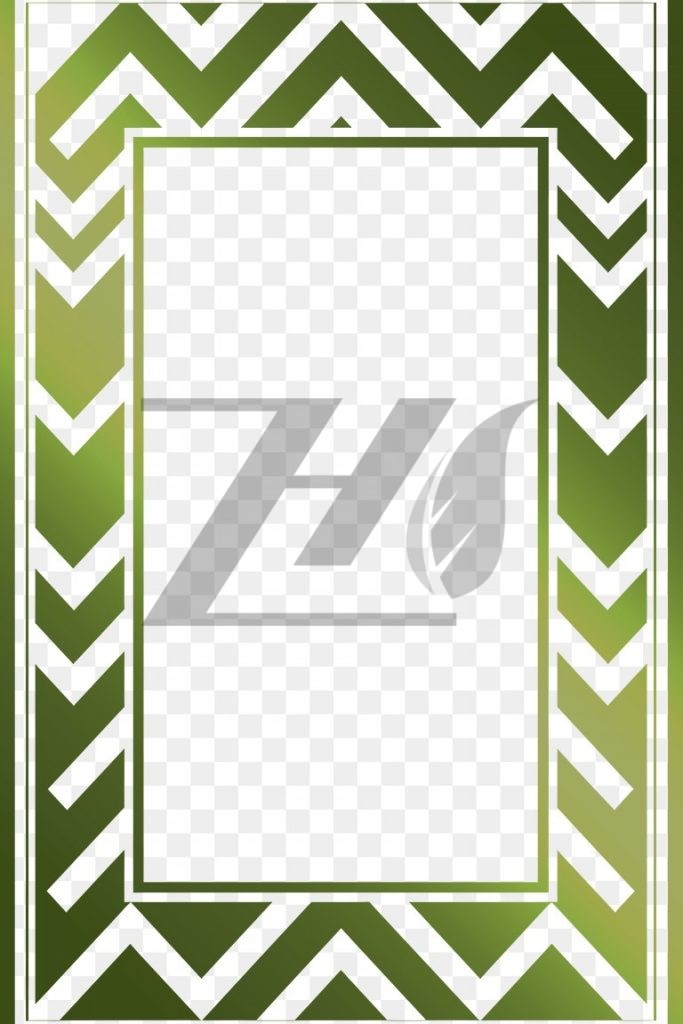 فایل لایه باز الگوی حاشیه هندسی سبز