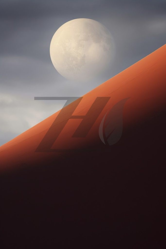 بکگراند موبایل با منظره ماه زیبا