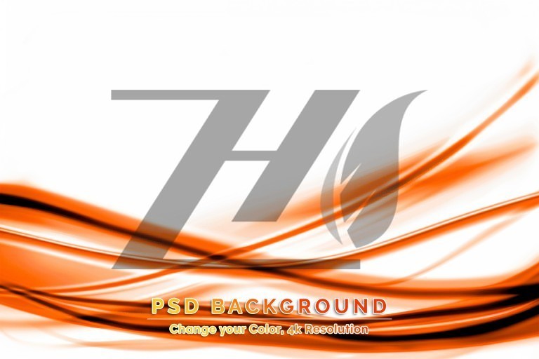 فایل لایه باز پس زمینه روشن با حاشیه انتزاعی نارنجی