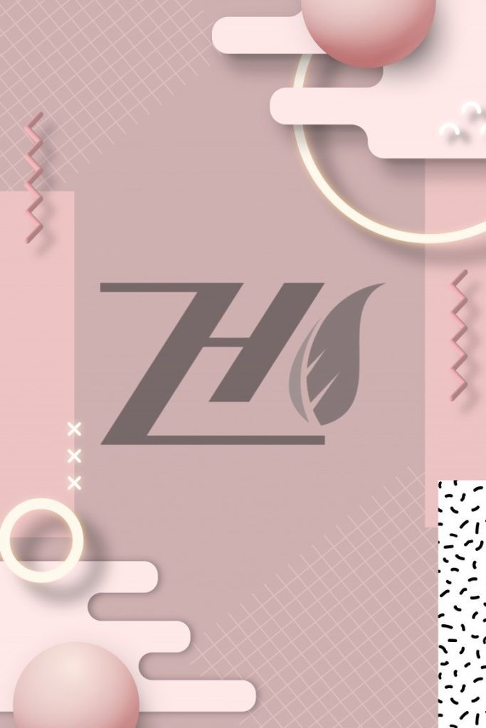 وکتور پس زمینه صورتی با المان های هندسی