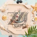 فایل لایه باز موکاپ نوشته روی کاغذ
