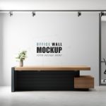 فایل لایه باز موکاپ دیوار اتاق کار