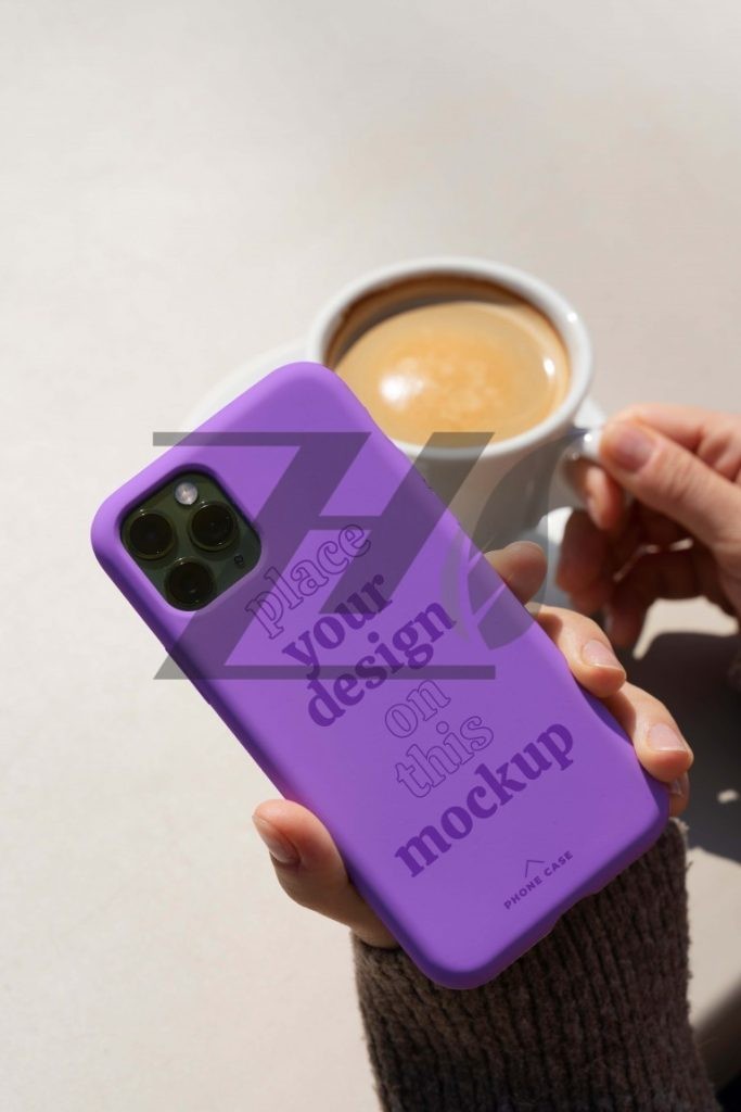 فایل لایه باز موکاپ کاور تلفن هوشمند