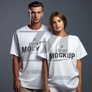 فایل لایه باز ست موکاپ تیشرت سفید