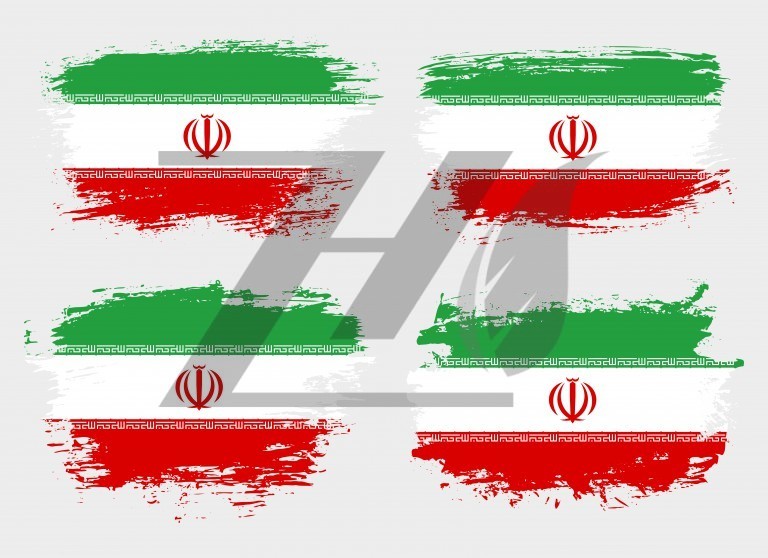 وکتور پرچم کشور ایران گرانج براش