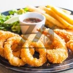 عکس بشقاب غذاهای دریایی سرخ شده