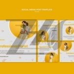 فایل لایه باز قالب پست رسانه اجتماعی گلفروشی