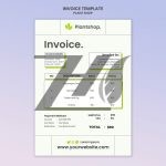 فایل لایه باز قالب فاکتور گلفروشی فایل لایه باز قالب فاکتور گلفروشی
