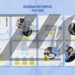 فایل لایه باز قالب پست اینستاگرام کارواش