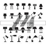 وکتور مجموعه سیلوئت های لامپ وکتور مجموعه سیلوئت های لامپ