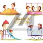 وکتور زمین بازی کودکان وکتور زمین بازی کودکان