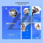 فایل لایه باز قالب استوری های کسب و کار اینستاگرام