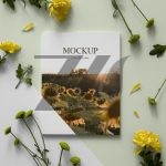 فایل لایه باز موکاپ روی جلد مجله