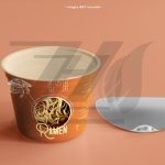فایل لایه باز موکاپ بسته بندی لیوان نودل