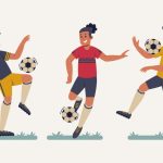 وکتور تصویر بازیکنان فوتبال