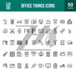 وکتور آیکونهای محل کار وکتور آیکونهای محل کار