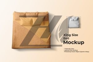 فایل لایه باز موکاپ تخت خواب کینگ فایل لایه باز موکاپ تخت خواب کینگ
