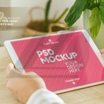 فایل لایه باز طراحی موکاپ تبلت