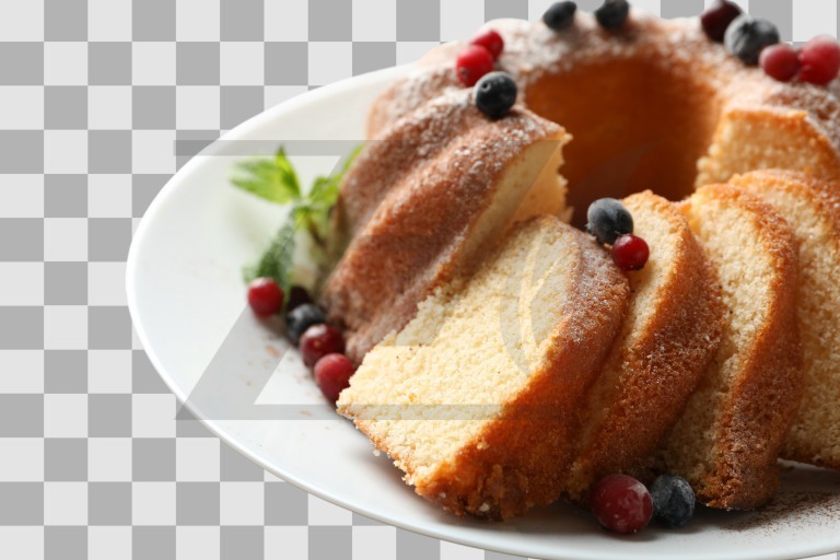 فایل لایه باز کیک برش خورده