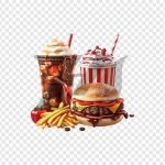 فایل لایه باز همبرگر با پنیر کاهو