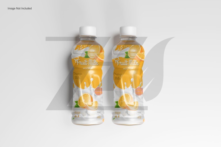فایل لایه باز موکاپ بسته بندی بطری پلاستیکی