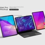 فایل لایه باز موکاپ صفحه نمایش تبلت افقی و عمودی