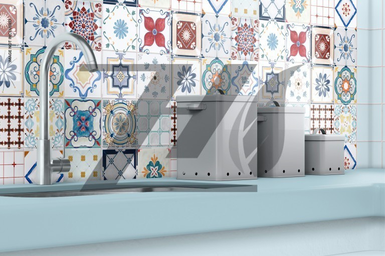 فایل لایه باز موکاپ طرح دیوار آشپزخانه