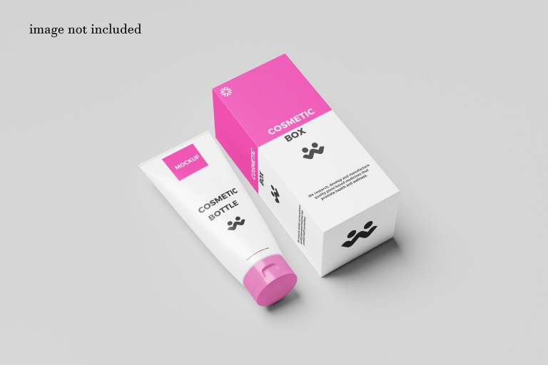 فایل لایه باز موکاپ طرح محصولات آرایشی و بهداشتی