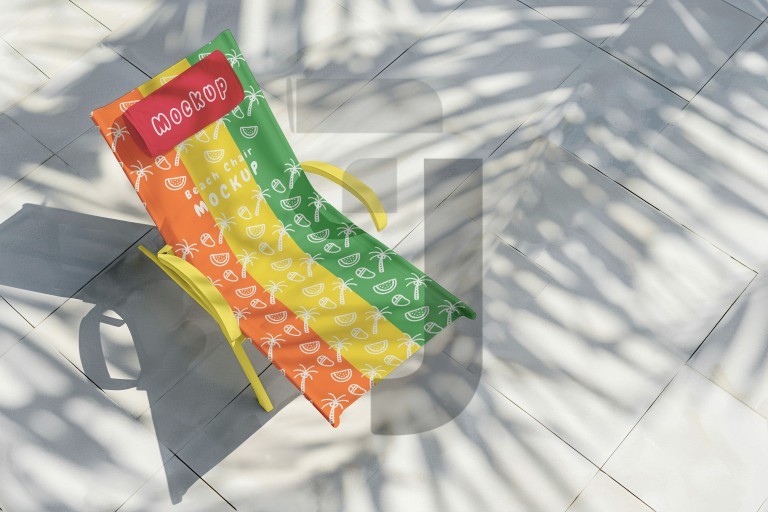 فایل لایه باز موکاپ صندلی آفتابگیر