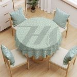 فایل لایه باز موکاپ پارچه رومیزی گرد