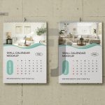 فایل لایه باز موکاپ تقویم دیواری زیبا فایل لایه باز موکاپ تقویم دیواری زیبا