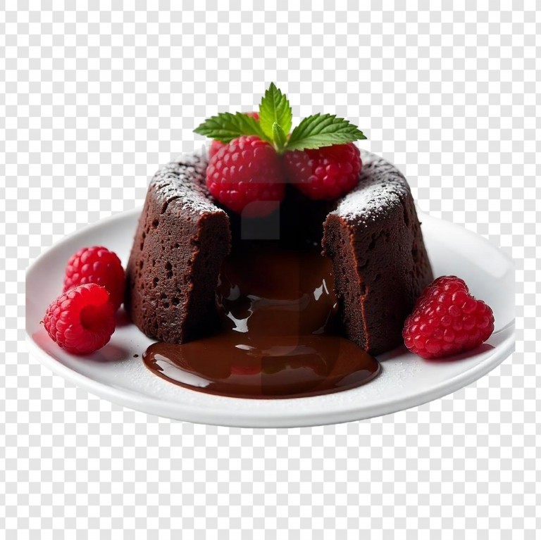فایل لایه باز کیک شکلاتی با تزئین توت فرنگی