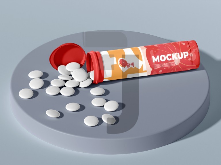 فایل لایه باز موکاپ طراحی قوطی اسمارتیز