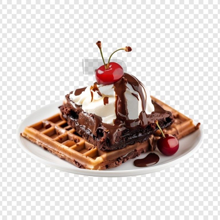 فایل لایه باز براونی با بستنی