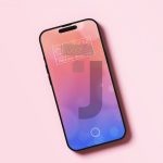 فایل لایه باز موکاپ صفحه نمایش تلفن از نمای بالا