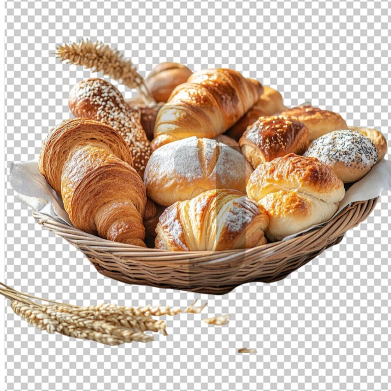 فایل لایه باز شیرینی کروسان