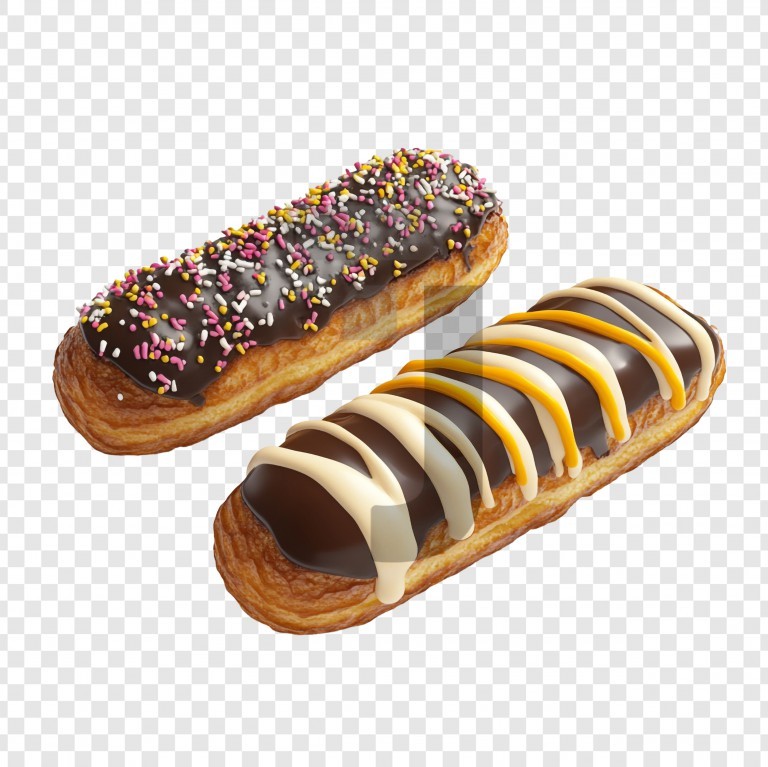 فایل لایه باز شیرینی اکلر شکلاتی