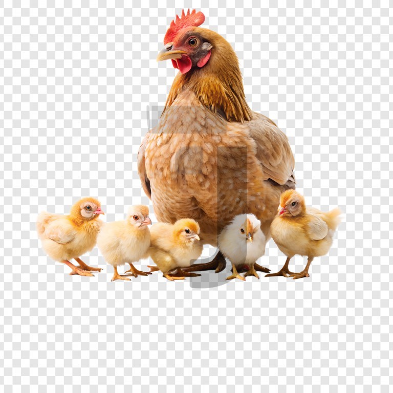 فایل لایه باز مرغ با جوجه