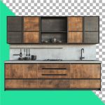 فایل لایه باز کابینت رنگ قهوه ای