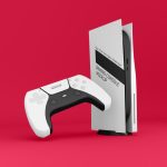 فایل لایه باز موکاپ لیبل کنسول بازی با دسته فایل لایه باز موکاپ لیبل کنسول بازی با دسته