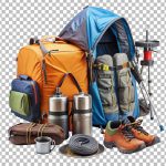 فایل لایه باز تجهیزات مجموعه سفر و ماجراجویی