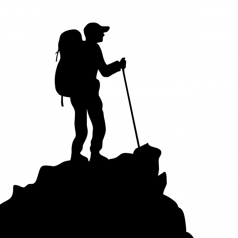 وکتور سیلوئت مرد کوهنورد