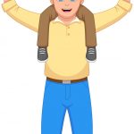 وکتور کارتونی پدر و پسر خوشحال مشغول بازی وکتور کارتونی پدر و پسر خوشحال مشغول بازی